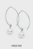 Boucles d'oreilles tige perle # B.O. 103