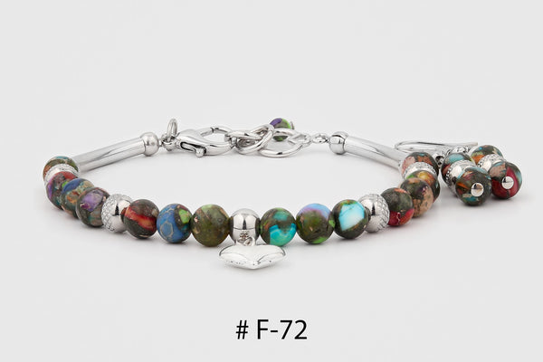 Bracelet Fermoir  # F-72 sea sediment