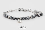 Bracelet Fermoir  # F-75 hématite
