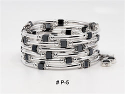 Bracelet Serpentin Hématite Petit Cube # P-5