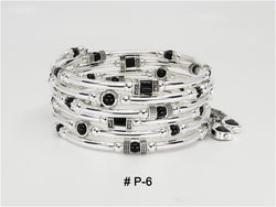 Bracelet Serpentin Petites Pierres Onyx # P-6